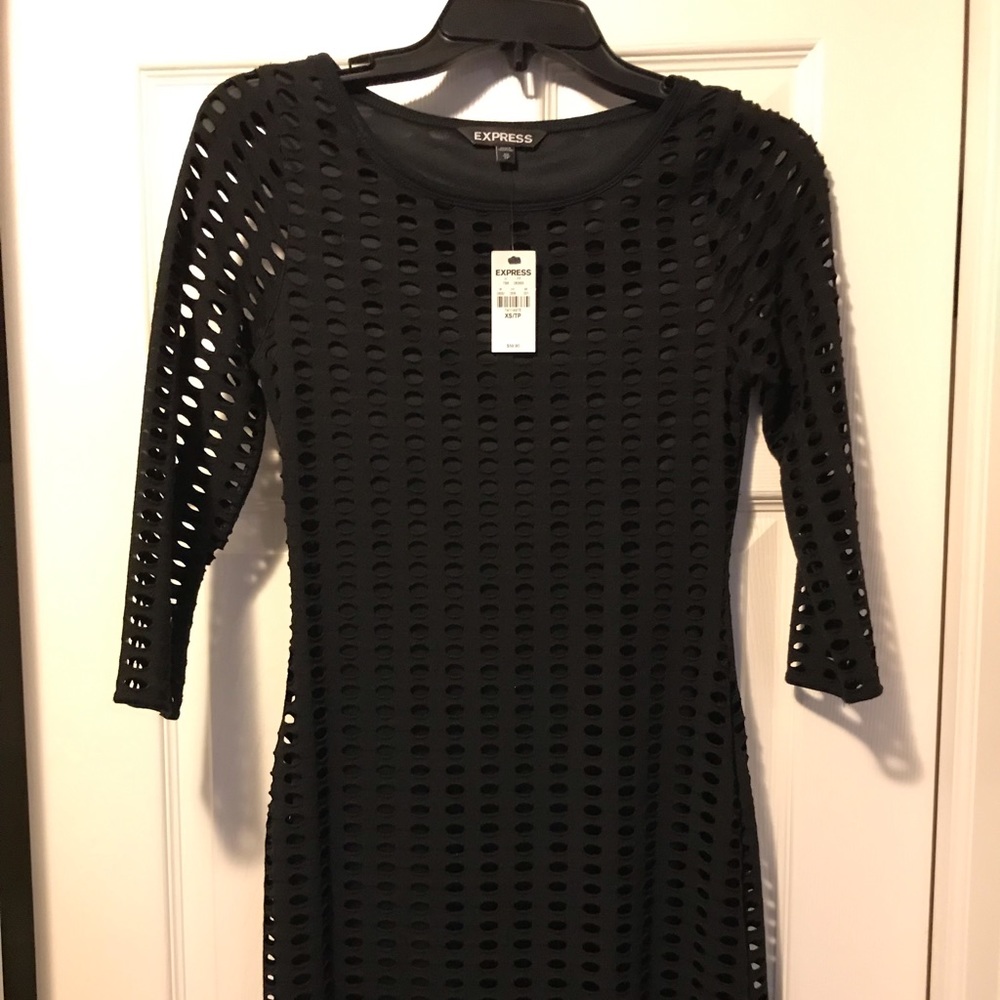 Short black dress from Express